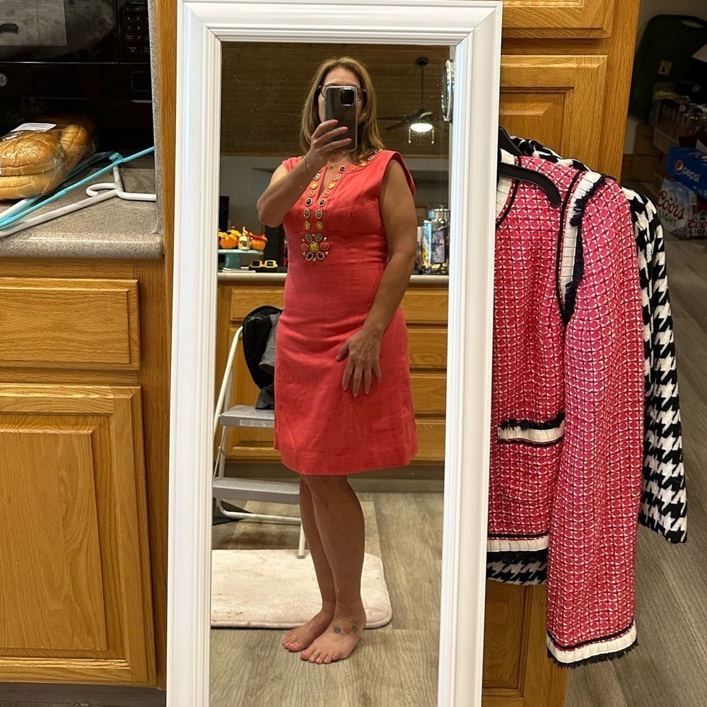 🥳Host pick!!🤩 NWOT Kate, Spade, New York Edith dress, Capri geranium size 8 - Picture 3 of 11